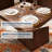 Space-Saving Square Dining Table for 4 – Modern Farmhouse Style with Wooden Pedestal Base – 31.5" Compact Table Ideal for Dining Room, Living Room, Apartment-578295509