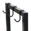 Porte-bûches en acier de 30 po pour l'intérieur ou l'extérieur avec couvercle de protection - noir - capacité de 500 lb