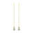 Aspen Creative 20509-42, 12" Clear With Green Grain Glass Knob With Pull Chain In Copper, 2 Pack