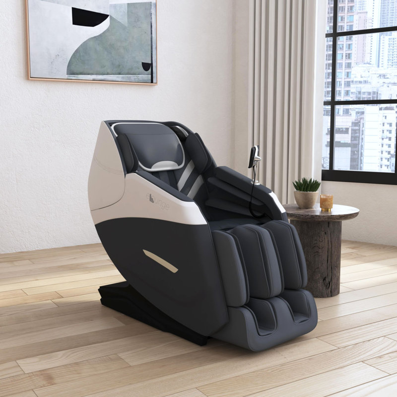 Fauteuil de massage en polyuréthane gris anthracite
