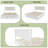 King Size Deluxe Bed Frame With Headboard With Solid Wood, No Box Spring Needed,  Easy Assembly, White-119619095-119619099