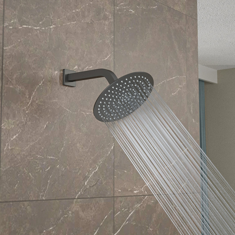 Wall-mounted Shower Arm, Matte Black