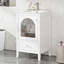 Ensemble de meuble-lavabo compact compact blanc