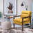Dentrell Faux Leather Armchair-1717187834