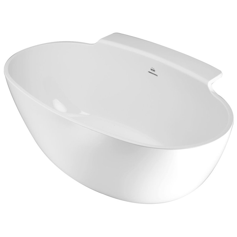 Guthrie 58'' L Soaking Bathtub, Matte White