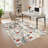 Modern Area Rugs Flower Accent CarpetNon-Slip Area Rug Farmhouse Throw Rugs for BedroomLiving RoomOffice-30811458-30811456