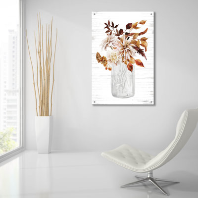 Art mural épique «Autumn Floral 1» par 24 po x 36 po