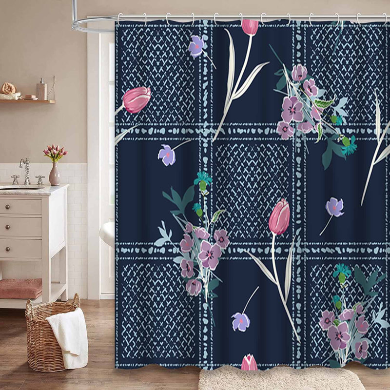 Rideau de douche Dark Garden, L 72 po x l 78 po