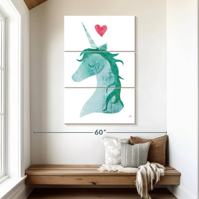Ashelle licorne magique II, H 50 po x l 32 po