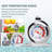 Refrigerator Freezer Thermometer Fridge Dial Type Stainless Steel Hang Stand, 1pcs