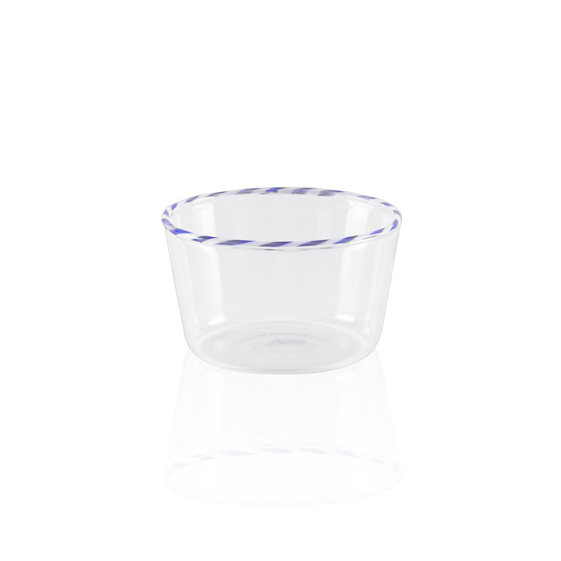 Elegant 100% Glass Bowl, 3.1 x 3.1 x 2.0 inches | 5.1 fl oz Capacity, Dishwasher Safe | Stunning Blue Color, Perfect for Serving Snacks & Desserts, Ideal for Home Decor & Entertaining Guests
