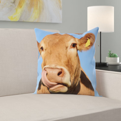Cow Throw Pillow