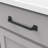 Forge Collection Handle Pull - 6-5/16" Center to Center Cabinet Pull Black Iron - Farmhouse Hardware for Drawers & Cabinets-30748668-117025901-133044351