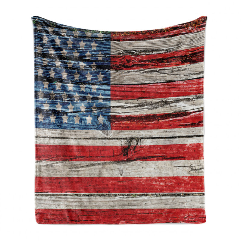 Hand Woven Throw Blanket, Striped/Red, 50" W x 60" L