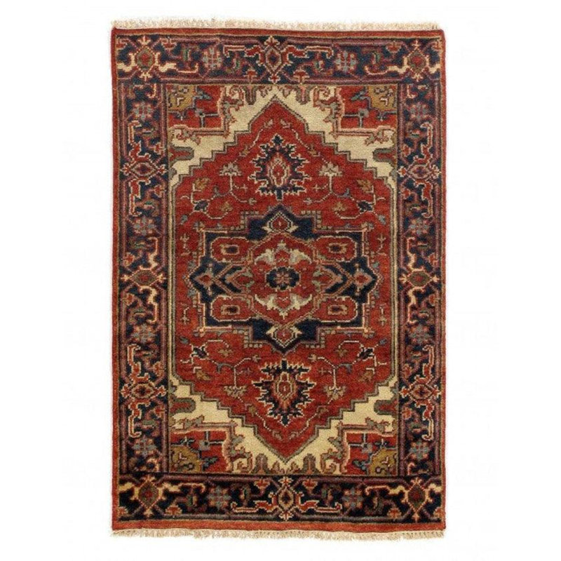 Neave Oriental Area Rug in Red