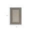 Tapis décoratif d'extérieur 3 pi x 4 pi gris tissé à la machine