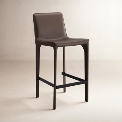 Vannes 26 " Genuine Leather Bar Stool
