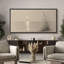 «Neutral Coastal Seascape Sun Reflection Minimalist Wall Decor», reproduction d'art sur toile encadrée-133897432-133897430