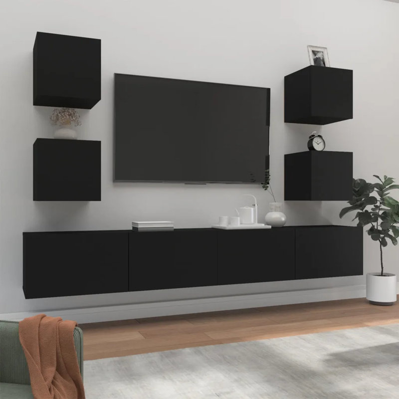 Paderborn Unfinished Floating TV Stand for TVs up to 88"