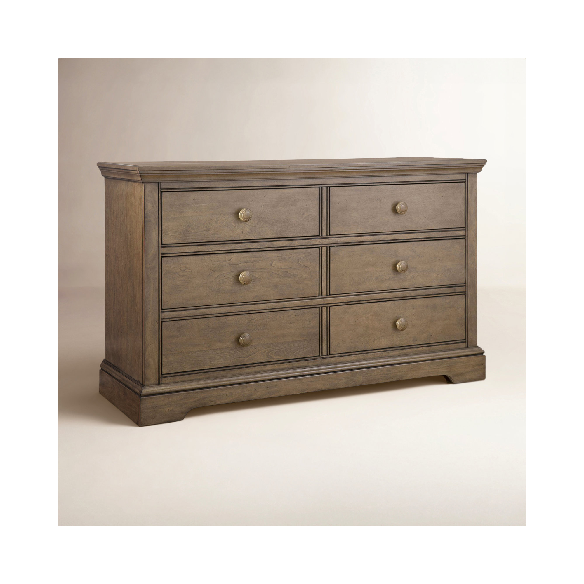 Charter Kids 6 - Drawer Dresser, Cashew