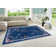 Machine Woven Dark Blue Rug
