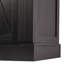 Armoire de rangement 63 "à porte de grange 63" - 2 tiroirs, support de porte, tablettes réglables, grand buffet café-2103499140