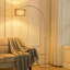 Lewallen 131cm Silver Arched Floor Lamp-1395384668
