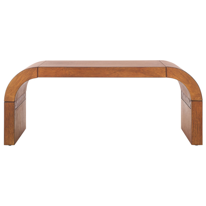 Melanija Curved Coffee Table, Natural