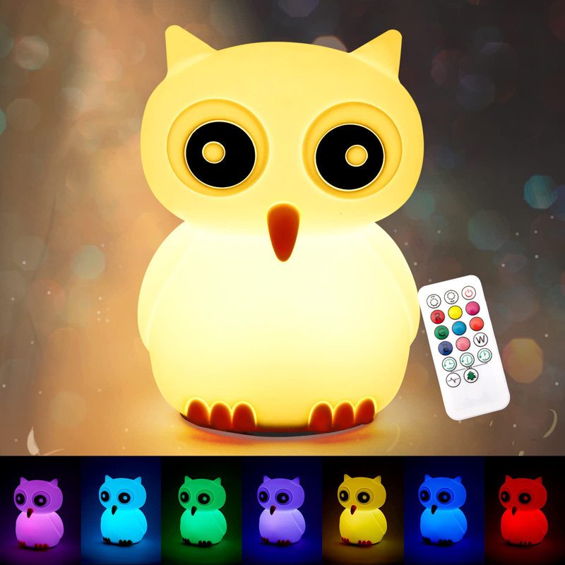 Veilleuse hibou 7 couleurs changeantes