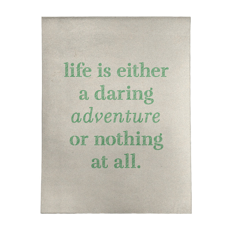 Tapis en poly-citation "life life", Rectangle 5 pi x 7 pi
