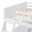 Lit double superposé au dessus d'un lit double avec bureau, blanc-1129700010