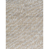Jute / Sisal Abstract Area Rug in Silver
