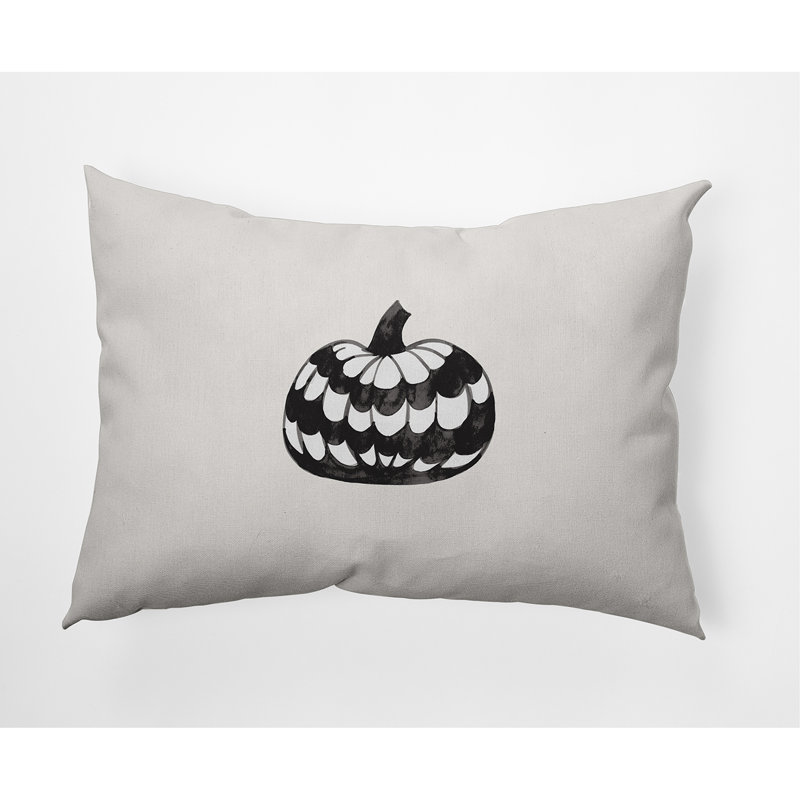 Outdoor Reversible Throw Pillow, White, 14"x20"