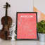 Moscow City Map - No Frame Print-366199245