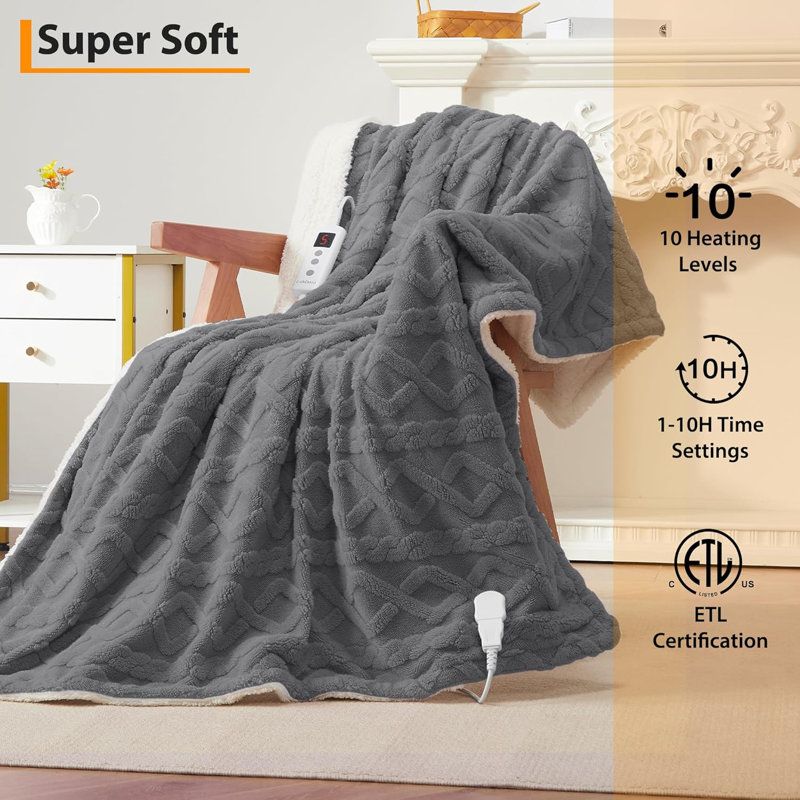 Système de chauffage gris Sherpa de 72 po x 84 po
