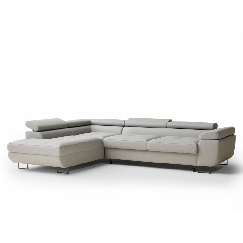 4 Seater Corner Sofa, Beige, Left Hand Facing