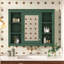 Armoire de rangement murale avec miroir et 6 tablettes ouvertes