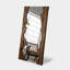 Miroir pleine grandeur Rustic Live Edge, miroir mural avec cadre en bois de pin massif naturel, miroir debout irrégulier fabriqué à la main pour chambre à coucher, salon, entrée, décor de maison de campagne-993658346