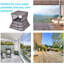 Nantan Rattan Outdoor Coffee Table with Umbrella Hole Grey