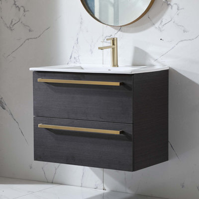 Elozor 30“ Modern Single Bathroom Vanity with Ceramic Top