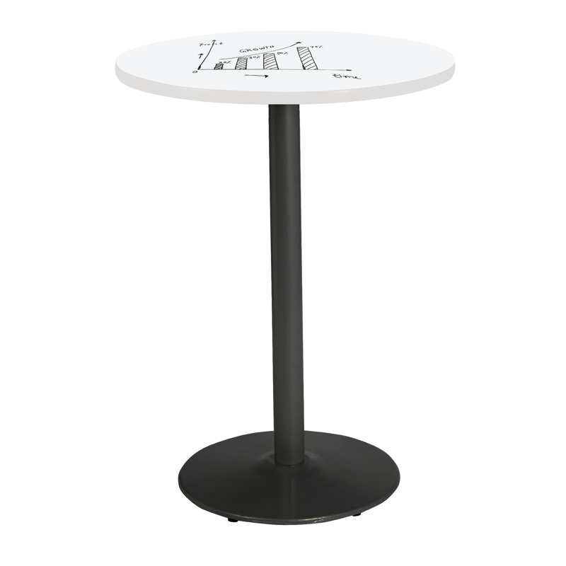 Table ronde pour salle de pause, H 41 po x L 30 po x l 30 po