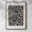 Reproduction encadrée de motif floral rétro II - bois massif-912225437