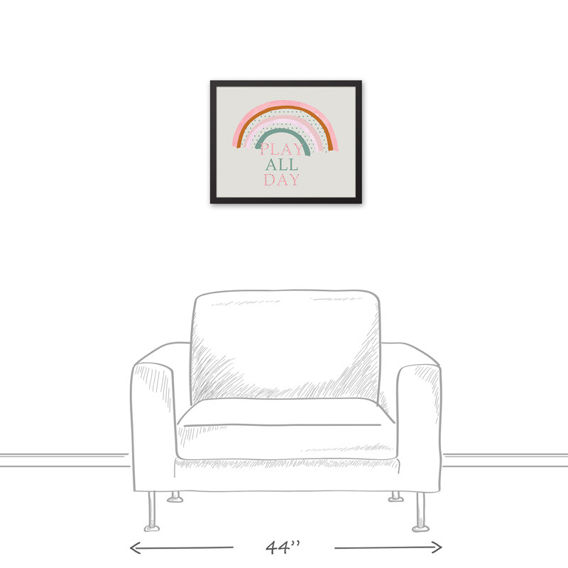 «Dots Play all Day», art encadré, H 21,75 po x l 17,75 po x P 1,75 po