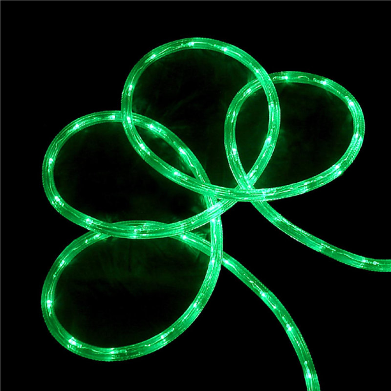 Lumières extérieures de Noël sur corde, Vert, 1224"