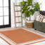 Tapis orange / crème James-367811146