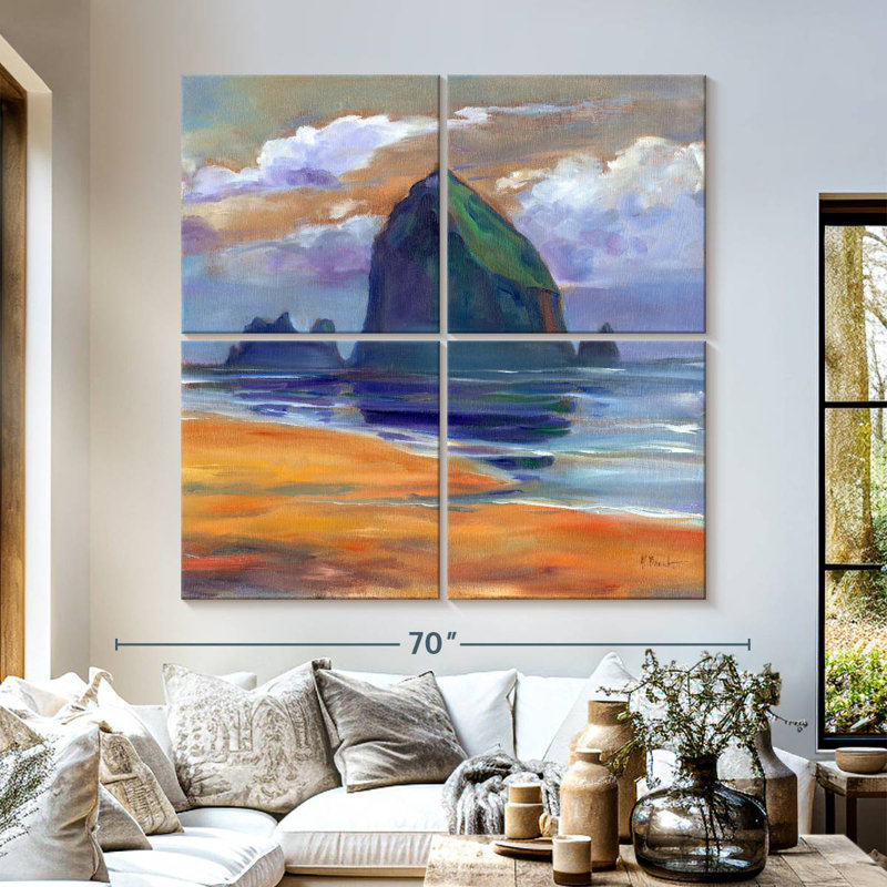 Gillard Haystack Rock Reflections, 57" H x 57" W