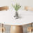 Modern Round Solid Wood Dining Table-1098933986
