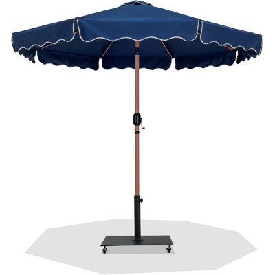 Ensemble de parasol en aluminium avec passepoil Amalfi