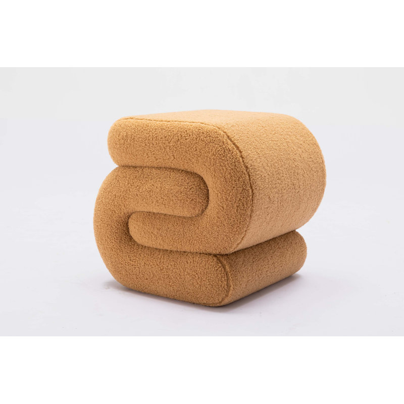 Merchiston Solid Wood Accent Stool, Coffee