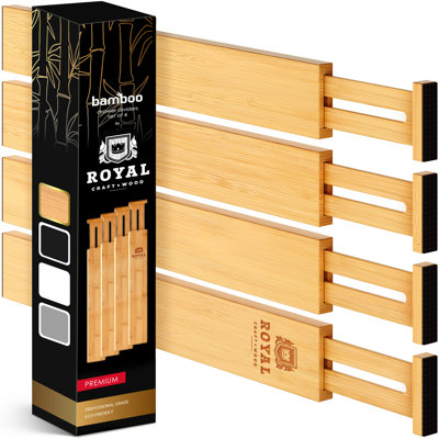 2.68" H x 2.56" W x 17" D Multi-Purpose Drawer Organizer